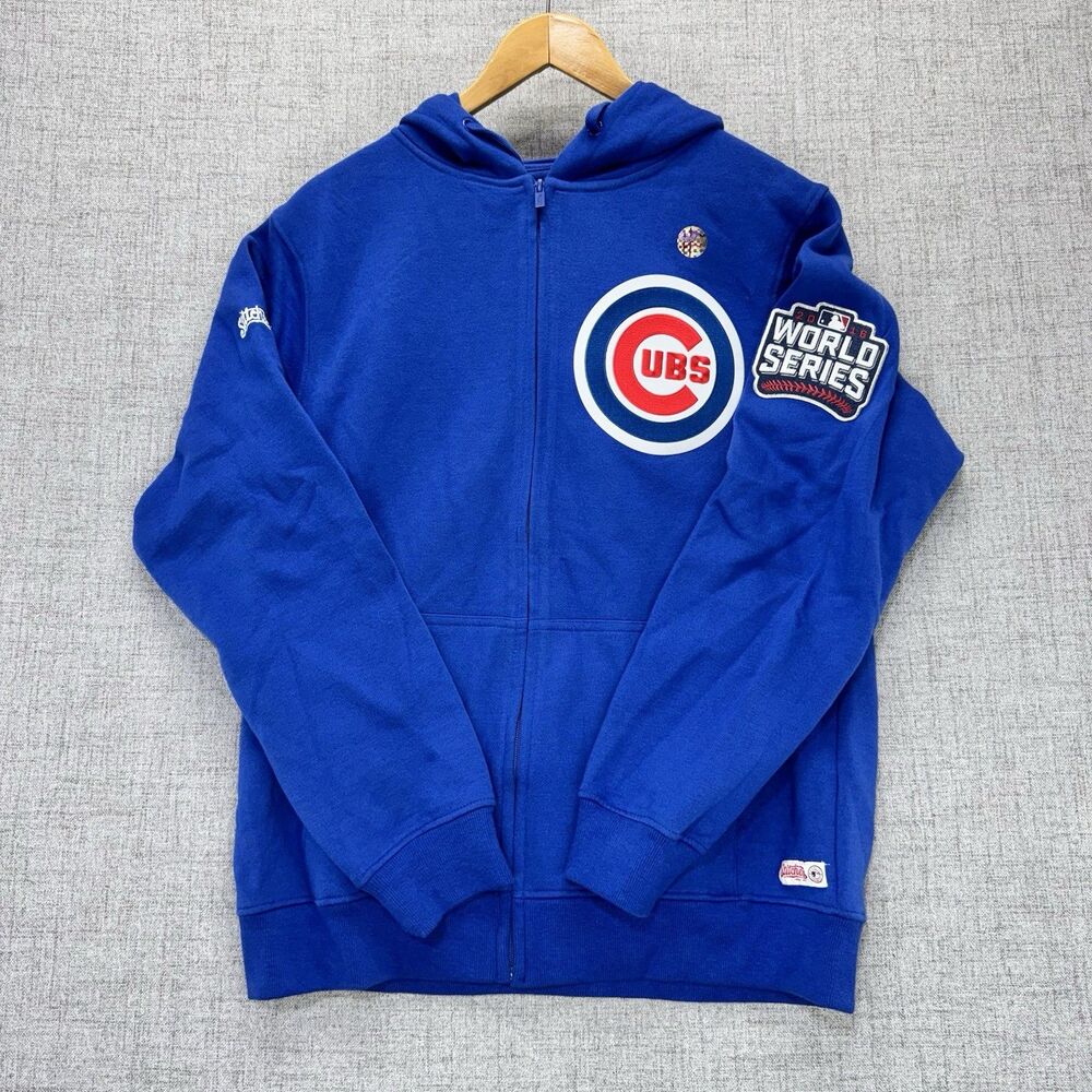 Chicago Cubs Jacket Men's Size Medium Stitches MLB 2016 World Series